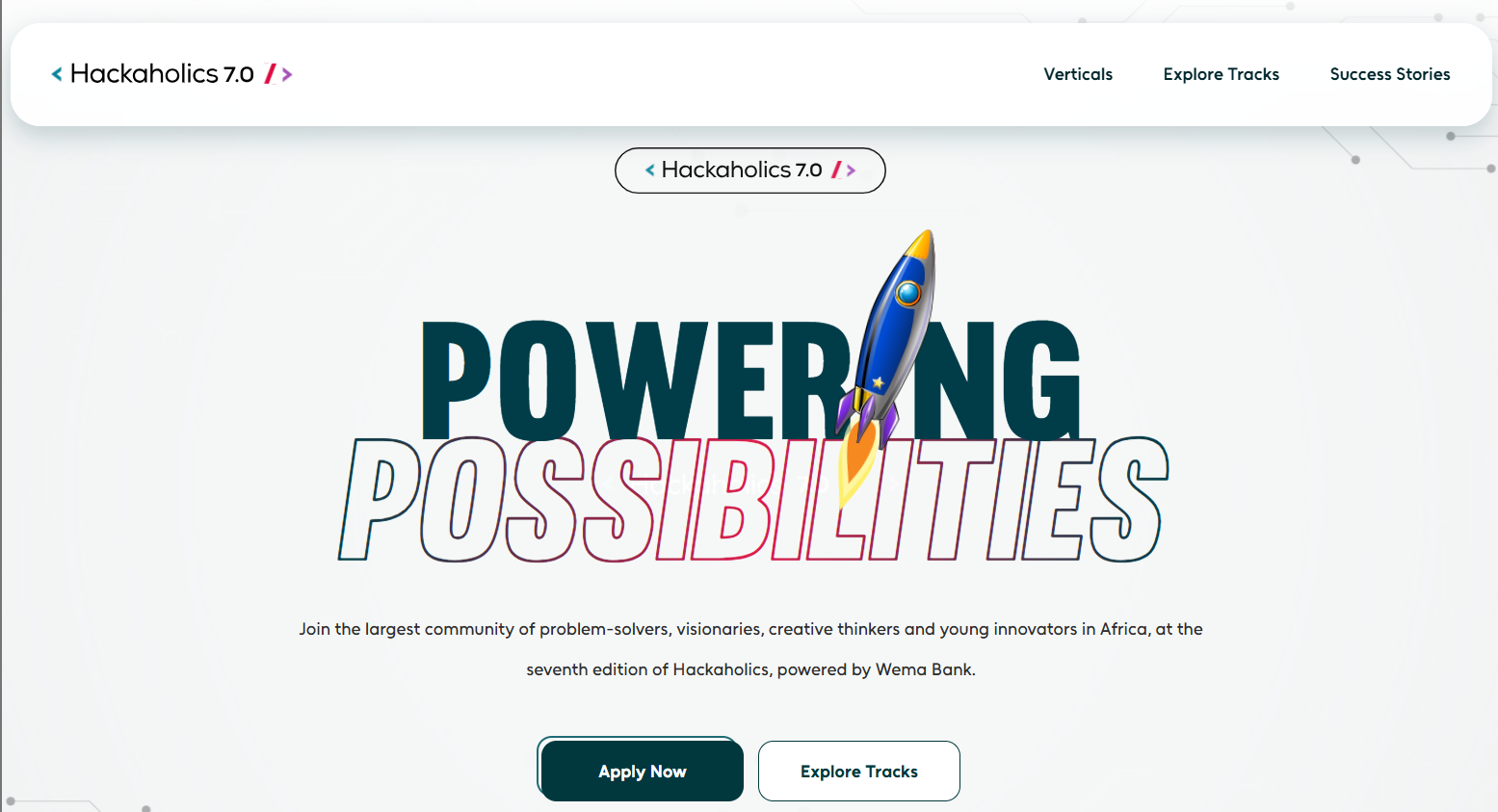 Hackaholics 7.0 – University of Uyo Pitch Centre at University of Uyo, Uyo, July 15, 2026