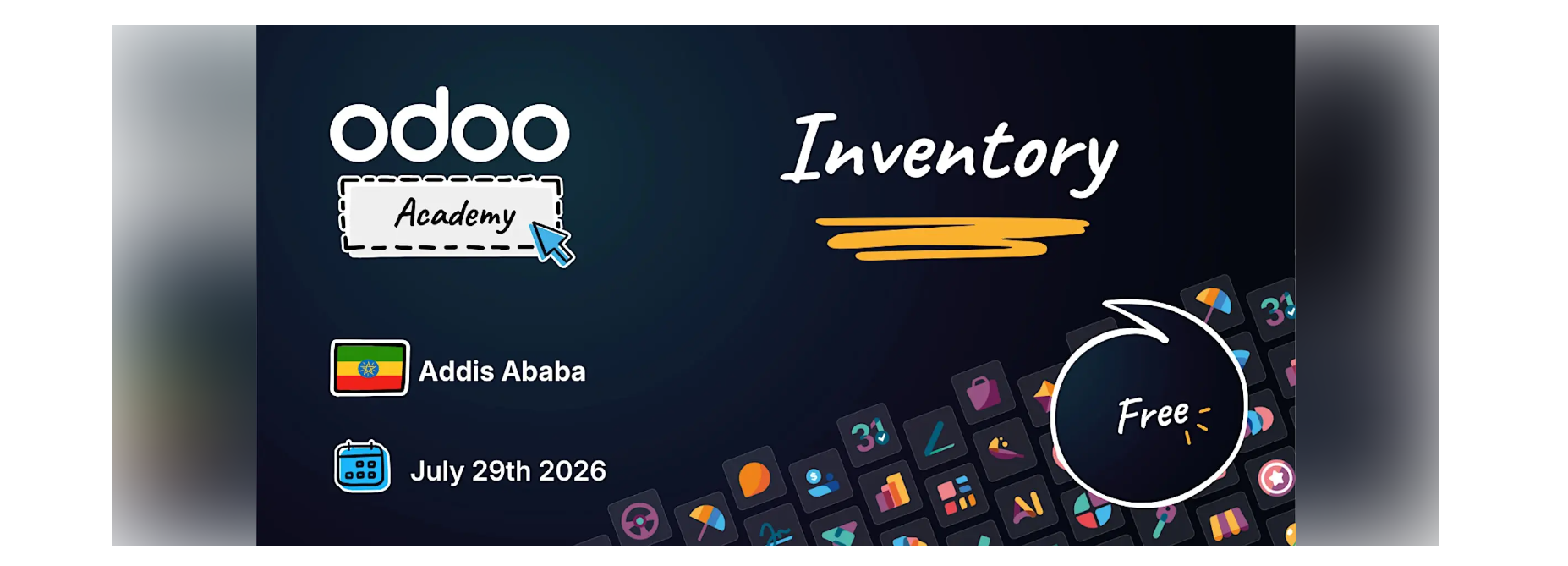Odoo Academy Inventory - Addis Ababa at Haile Maryam Mamo Street, Addis Ababa, July 29, 2026