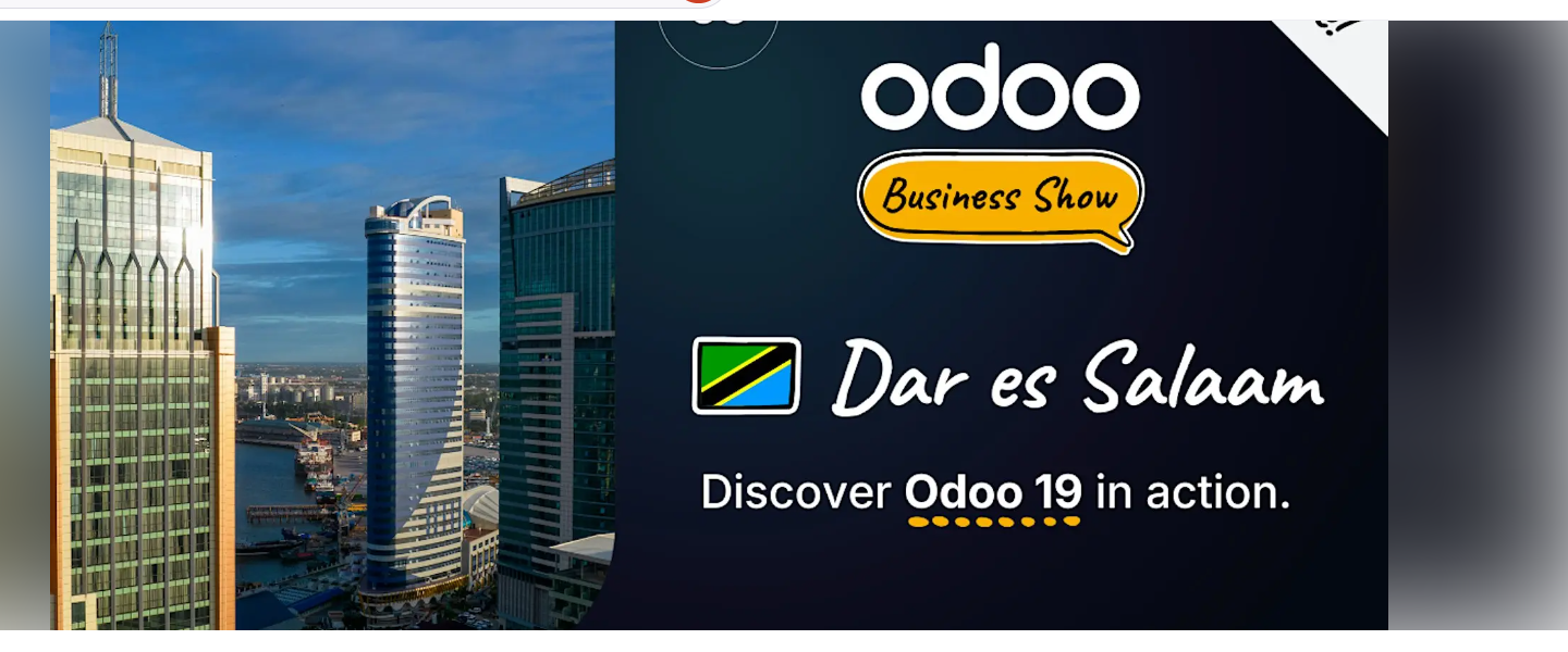 Odoo Business Show Dar es Salaam at Johari Rotana, Dar es Salaam, November 5, 2026