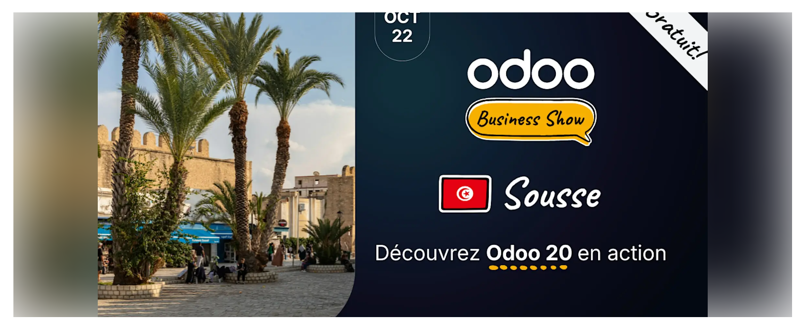 Odoo Business Show Sousse at Sousse, Sousse, October 22, 2026